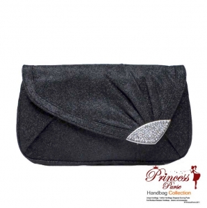 Very Elegant Designer Inspired Sparkle Handbag w/ Rhinestone Accent